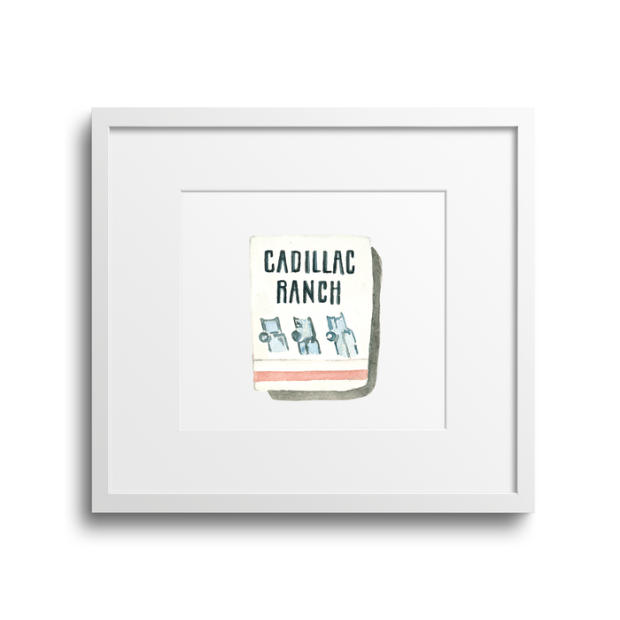 Cadillac Ranch Match Art Print