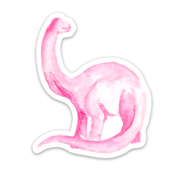 Pink Dino Sticker