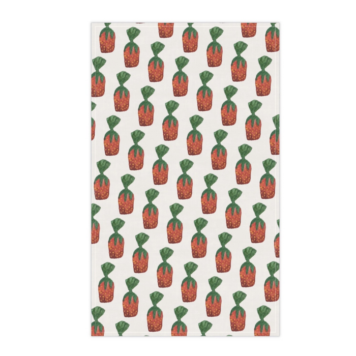Strawberry Candies Tea Towel