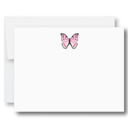 Pink Butterfly Notecards