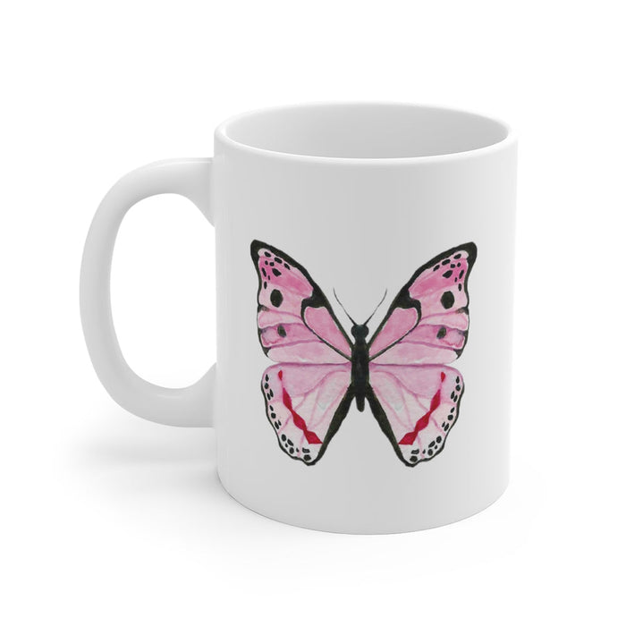 Pink Butterfly Mug