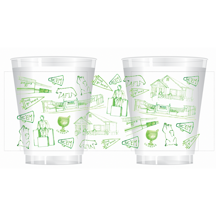 Baylor Shatterproof Cups - Set of 8