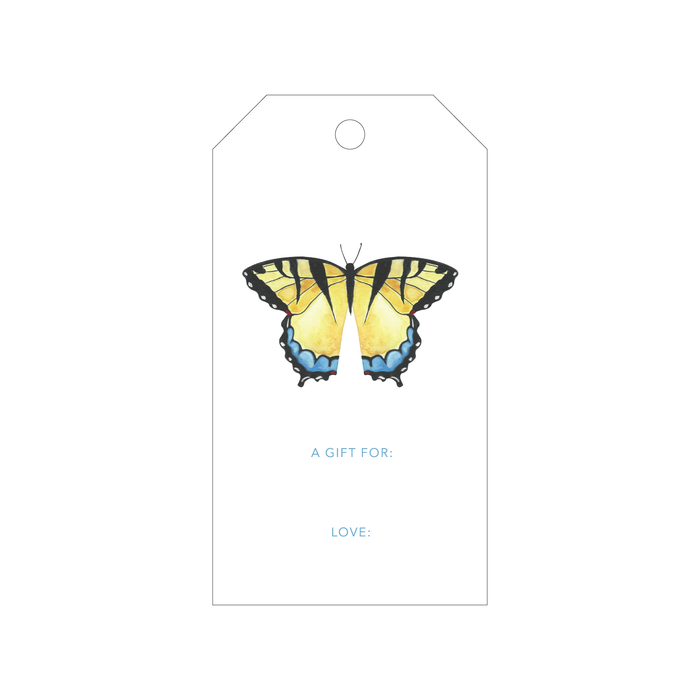 Yellow Butterfly Gift Tags