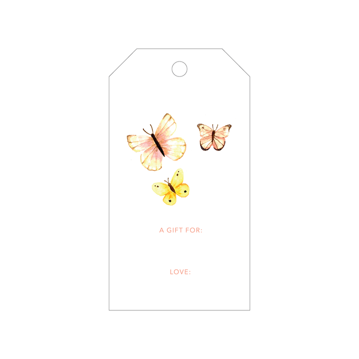 Garden Butterfly Gift Tags