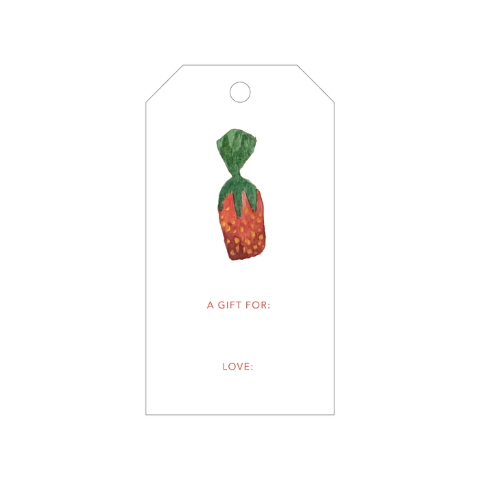 Strawberry Candy Gift Tags
