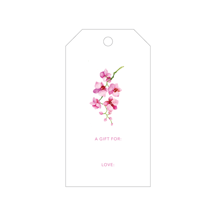 Pink Orchid Gift Tags