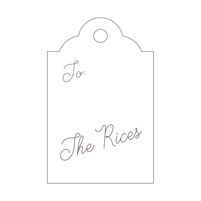 PERSONALIZED GIFT TAG - T394