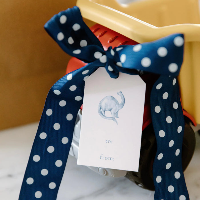 Blue Dino Gift Tag